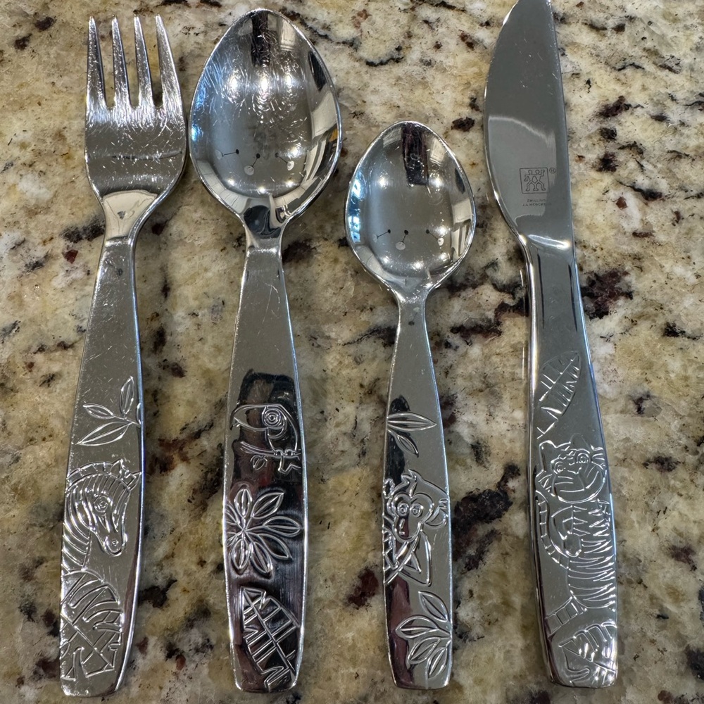 ZWILLING J.A. Henckels Children's Jungle Silver Flatware Set